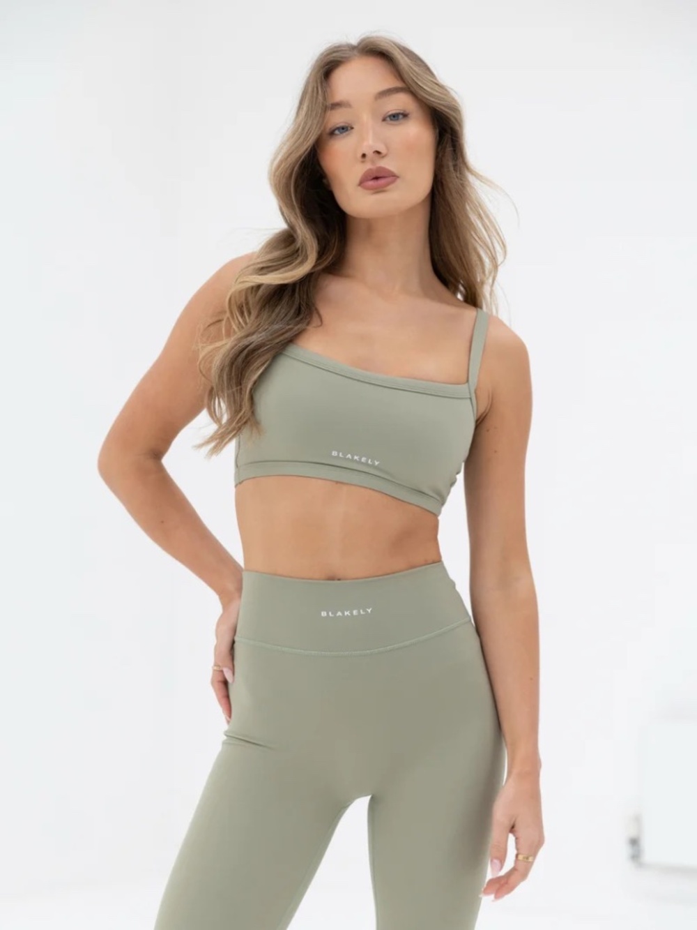 Blakely Clothing Ultimate Active Legging & Sports Bra Set Olive XS